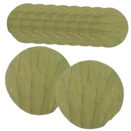 Gatuida 100pcs Dried Lotus Leaves for Sushi Plate Round Shape Decor Party Decoration Natural Safe Material for Food Wrapping Elegant Cooking Leaf for Appetizers and Events