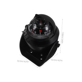 FUNOMOCYA Dashboard Compass for Cars and Boats Shockproof Navigation Ball with Built LED Light for Nighttime and Accurate Directional Guidance