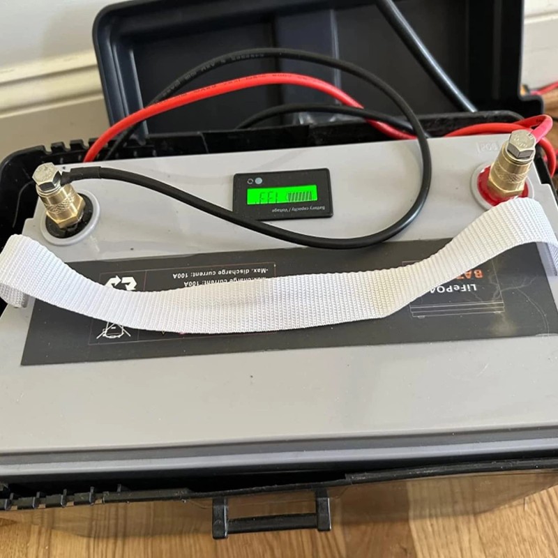 Ampper M8 Thread Male Brass Battery Charging Post Terminals, M8