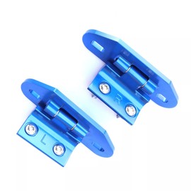 2 Pcs Rear Hatch Hinges Aluminum Blue Fit for 1982-1992 Chevy Camaro Pontiac Firebird