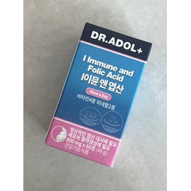 Doctor Adol Dr. Adol Iimmune app folic acid 60 tablets, 30-day supply, immune function, fetal nervous development / 닥터아돌 I이뮨 앱 엽산 60정 30일분 면역기능 태아신경발달