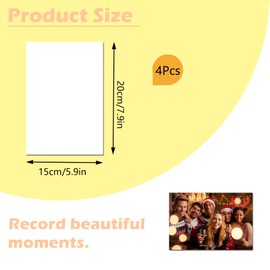 XiyaxiVici Pack of 4 Sublimation Metal Photo Blanks 200 x 150 x 0.5 mm Aluminium Photo Signs Sublimation Blanks for Making Photo Blank Metal Plank DIY Printing