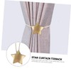 Ciieeo Magnetic Curtain Tiebacks Elegant Star Design Easy to Use