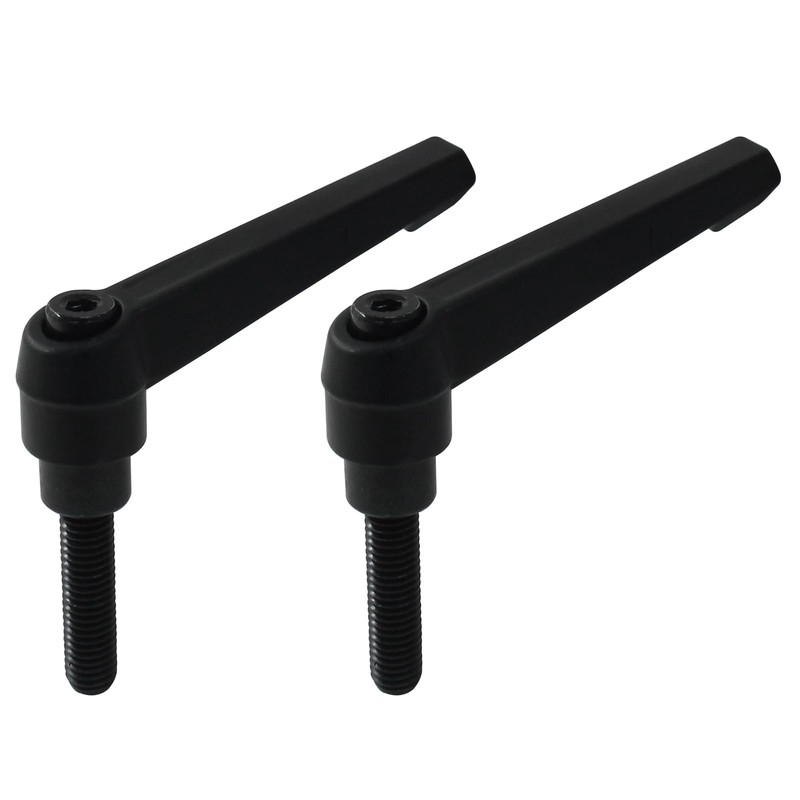 PHITUODA 2Pcs Adjustable Clamping Lever Handle M8 x 32mm Male