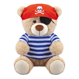 VFM - Bear Pirate 20cm Soft Toy Themed Animal Plush Cuddly Soft Furry Fluffy Stuffed Toy Plush Toy Cute Stuffed Plushie, Gifts for Birthday, Valentine's Day Chirstmas - 20cm Blue