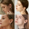 Loutade Hoop Earrings 925 Silver, 3 Pairs 925 Sterling Silver