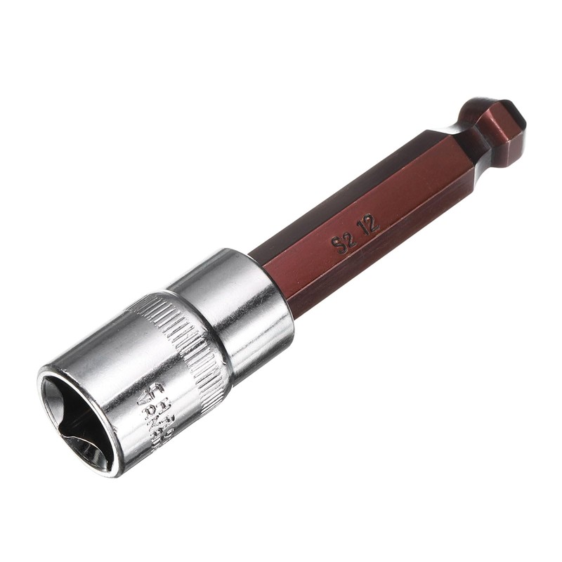 HARFINGTON 12mm Ball End Hex Bit Socket 1/2" Square Drive