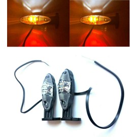 FRISTOM MelTruck® 2x LED Side Marker Light Outline Light Red White Yellow Side Light E9 Pendant