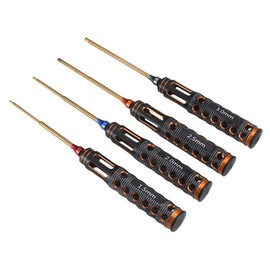 KingVal Metal 1.5mm 2.0mm 2.5mm 3.0mm Hex Screwdriver Screw Driver Tool Kit Set for RC Car Helicopter Drone
