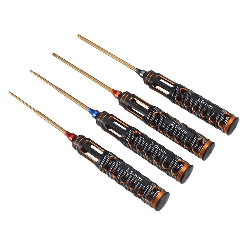 KingVal Metal 1.5mm 2.0mm 2.5mm 3.0mm Hex Screwdriver Screw Driver