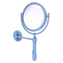 Allied Brass TRM-8/3X-FTB Tribecca Collection Wall Mounted Make-Up Mirror 8 Inch Diameter with 3X Magnification, Flat Troll Blue