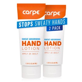 Carpe Carpe Antiperspirant Hand Lotion (Pack of 2), A dermatologist-recommended smooth lotion that helps stop hand sweat, great for hyperhidrosis or excessive sweat (Original Eucalyptus)