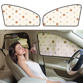 Aokway Car Window Shade (2Pack) – UV-Blocker Magnetic Side Window Sunshade for Driver and Passenger | 99% UV Protection for Sedan/SUV | Roll Windows Down, Enhance Privacy & Comfort While Driving