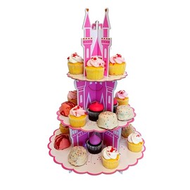 Dondor Princess Cupcake Stand, 3 Tier Cupcake Stand