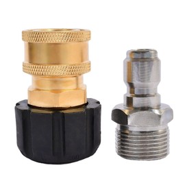 xiangxu Pressure Washer Adapter Set, M22 to 3/8'' inch Quick Connect Kit for Pressure Washer Hose, M22 14mm to M22 Metric Fitting, 4500 PSI