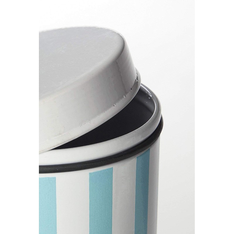 Premier Housewares Candy Stripe Cookie Canister - Blue