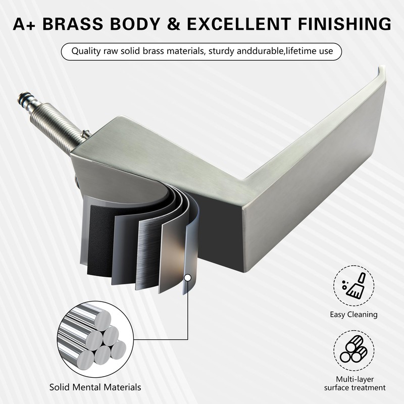 LIWEIKE Roman Tub Faucet, Brushed Nickel Bathtub Faucet Set with