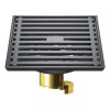 Drenaje De Piso 4x4 Acero Inoxidable Núcleo Latón F