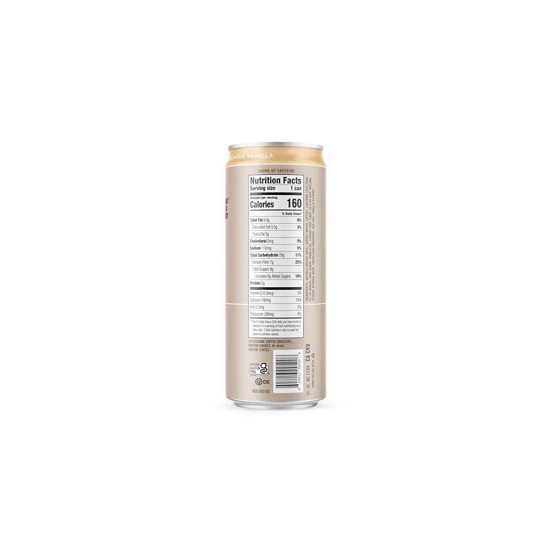 La Colombe Vanilla Draft Latte with Oatmilk, 11 Fl. Oz.,