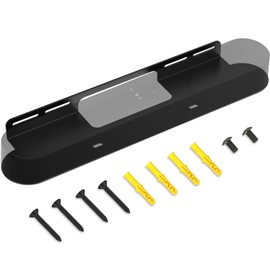 Yantuo Soundbar Mount Compatible for Sonos Beam Wall Mount Bracket Compatible with Gen 1 & Gen 2 Sonos Beam Sound Bar, Black