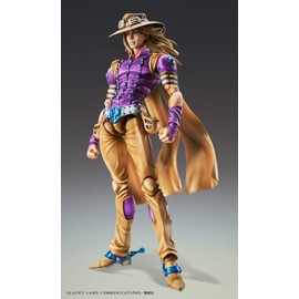 Super Statue Movable "Jojo's Bizarre Adventure Part 7 Steel Ball Run" Gyro Zepperi Ver. 1.5, Approx. 6.1 inches (155 mm), PVC & ABS & POM Painted Action Figure