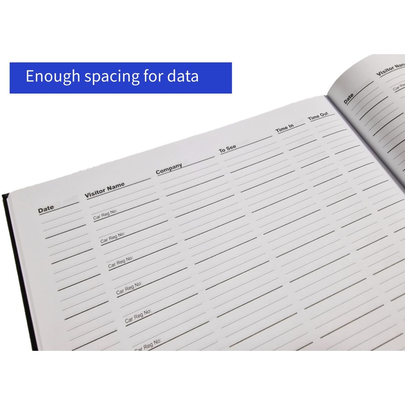 Holbé Visitors Record Book/Leather Hard Cover/72 sheets-144 pages/27 cm x