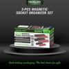 Magnetic Socket Organizer Set, 6PCS Magnetic Socket Holder, 1/4", 3/8",