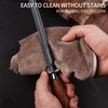 ELephas PLus Kitchen Sharpening Rod 12 Inch Rosewood Handle Honing
