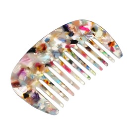 GLIDESMOOTH Hair Comb Wide Tooth, Anti-Static Pocket Size Comb for Thick, Curly Hair, Hair Care, Detangling Comb, for Wet and Dry, Multicolor Beauty