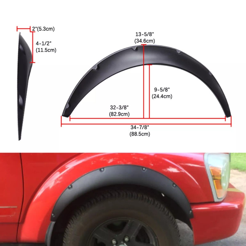 KEEPDSGN For Ford Explorer Sport Trac 4.5" Fender Flares Arches