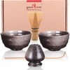 Goodwei Matcha Duo Set with Two Bowls and whisk Holder