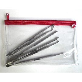 Past Horizons: 6 Piece Stainless Steel Tool Set with Carrying Bag