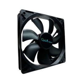 APEVIA CF12S-BK 120mm 4pin Molex & 3pin Motherboard Silent Black Case Fan