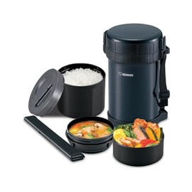 Zojirushi - SL-XE20AD Classic - Tarro de almuerzo aislado de acero inoxidable, 50 onzas, azul marino - azul - Top Quality