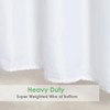WellColor White Shower Curtain Liner 72 x 74 Inches Long,