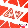 Whats Up Nails - Triangle Spiral Vinyl Tape Stencils for
