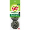 Scotch-Brite Stainless Steel Scrubber, Dish Scrubbers - 3 Scrubbers