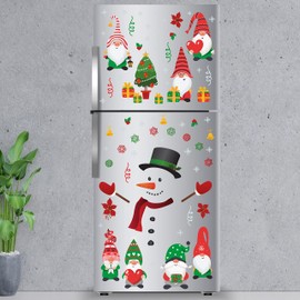 WALPLUS Christmas Combo Decorations Wall Stickers Cute Gnomes and Snowman Wall Art Window Display Clings Display Decals Living Room Sale Clearance Home Living Room Bedroom DIY Gift