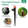 RedChili 25 Pieces Drip Emitters for 1/4" Drip Irrigation Tubing,