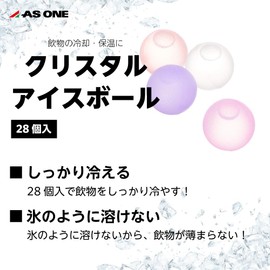 As One 0-6220-01 Crystal Ice Balls, Pack of 28