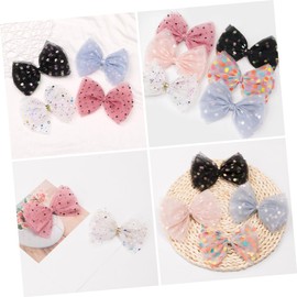 Minkissy 6pcs Dot Bow Hairpins Fashion Hair Accessories for Women for Parties Weddings and Daily Wear Lightweight and Comfortable Hair Barrettes