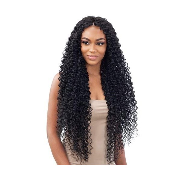 Organique Mastermix Synthetic Weave - WATER CURL 30" (1B Off Black)