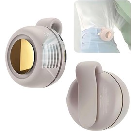 WestDeer Portable Mini Bladeless Clip Fan,Fashion Fan,Adjustable 3-speed Suspended Waist Fans,Phone Cooling Fan,Personal Fan,Rotating BodyFan Suitable for Outdoor Travel,fathersdaygift,rechargeable personal fan,handheld turbo fan, portable waist fan:_White