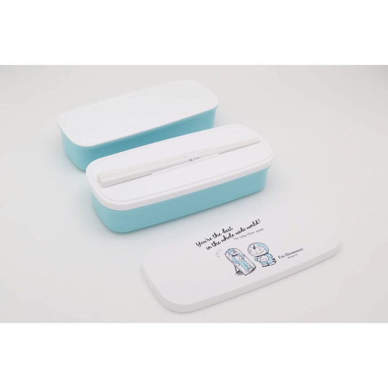 OSK PW-28K Doraemon Lunch Box, 2-Tier (with Partitions), Made in
