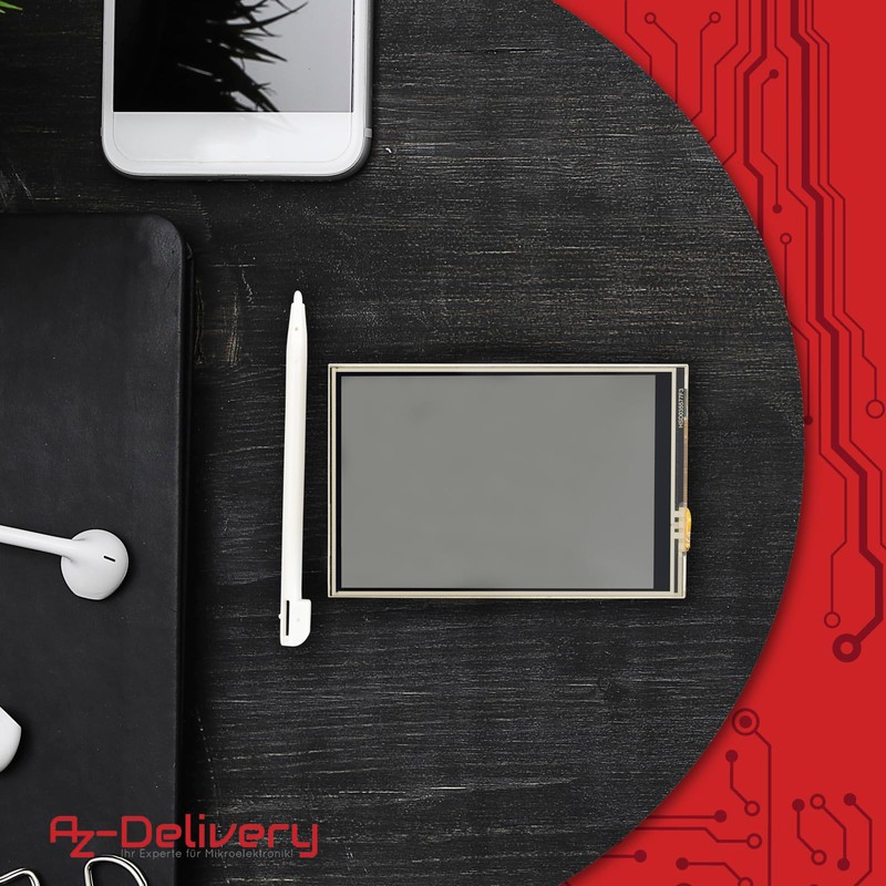 AZDelivery RPi Touch Display HAT 3.5 Inch - Display with