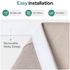 HOMEIDEAS 100% Linen Blackout Sidelight Curtains for Front Door, Side