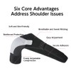 RUNZI Shoulder Stability Brace Adjustable Shoulder Support with Pressure Pad,