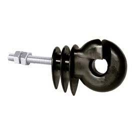 Kerbl 44324/206 Metal Stake Mtrisch Ring Insulator, Black, Pack of 280