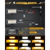Auxbeam 7 Inch 300W LED Light Bar, 6 Modes Strobe