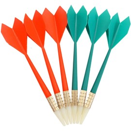 POFET 6PCS Soft Tip Darts Fit Safety Dartboard only 3 Darts Each in Green and Red